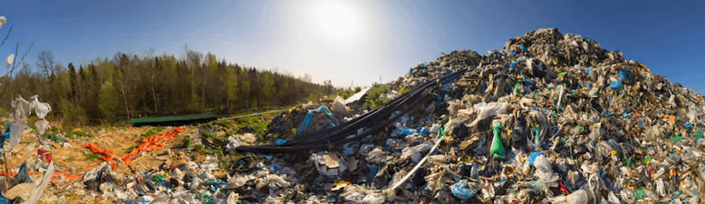 Landfill waste site